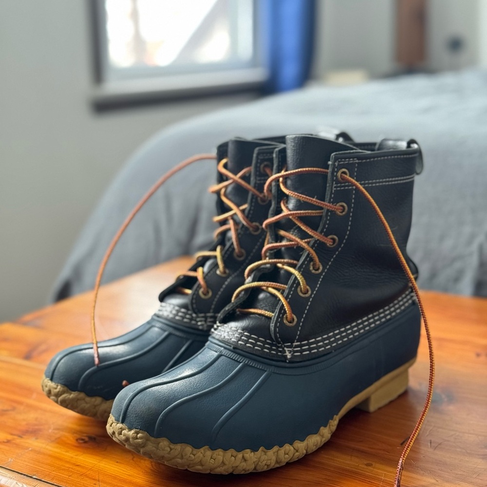 L.L. Bean Rare Blue Duck Boots - Freshly Cleaned!